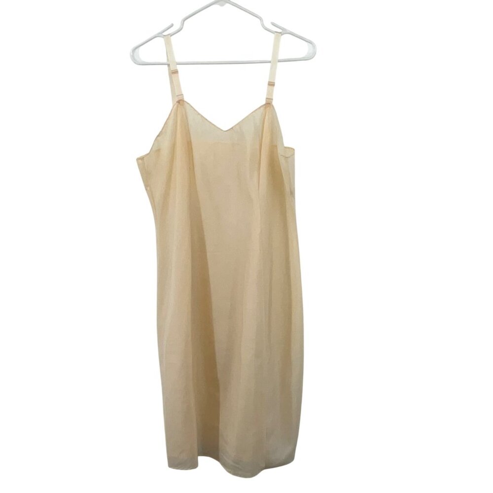 Vintage Wonder Maid Full Slip 38 Nude Non Cling Union USA Used Unique